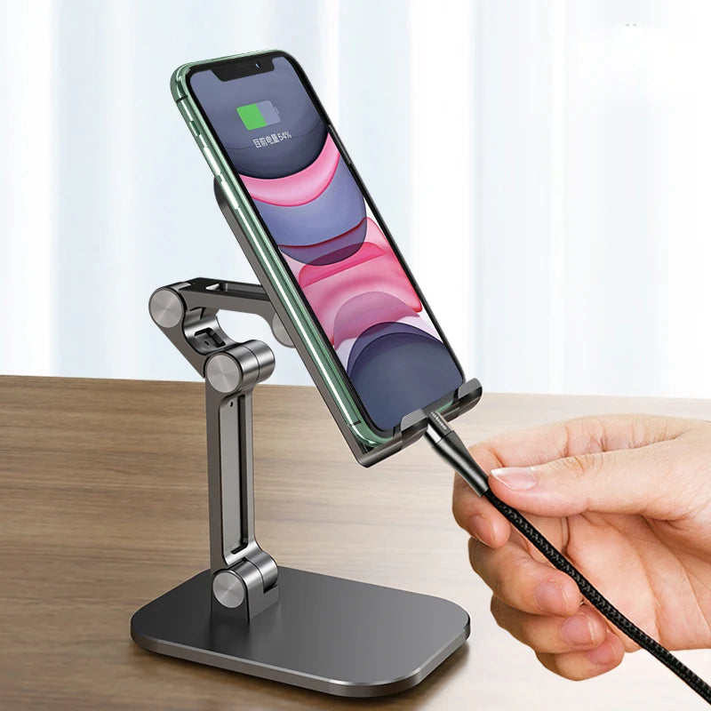 FlexiFold: Adjustable Desk Phone Holder Stand