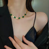 Load image into Gallery viewer, Chic 2024 Green Stone Crystal Jewelry Set
