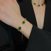 Load image into Gallery viewer, Chic 2024 Green Stone Crystal Jewelry Set