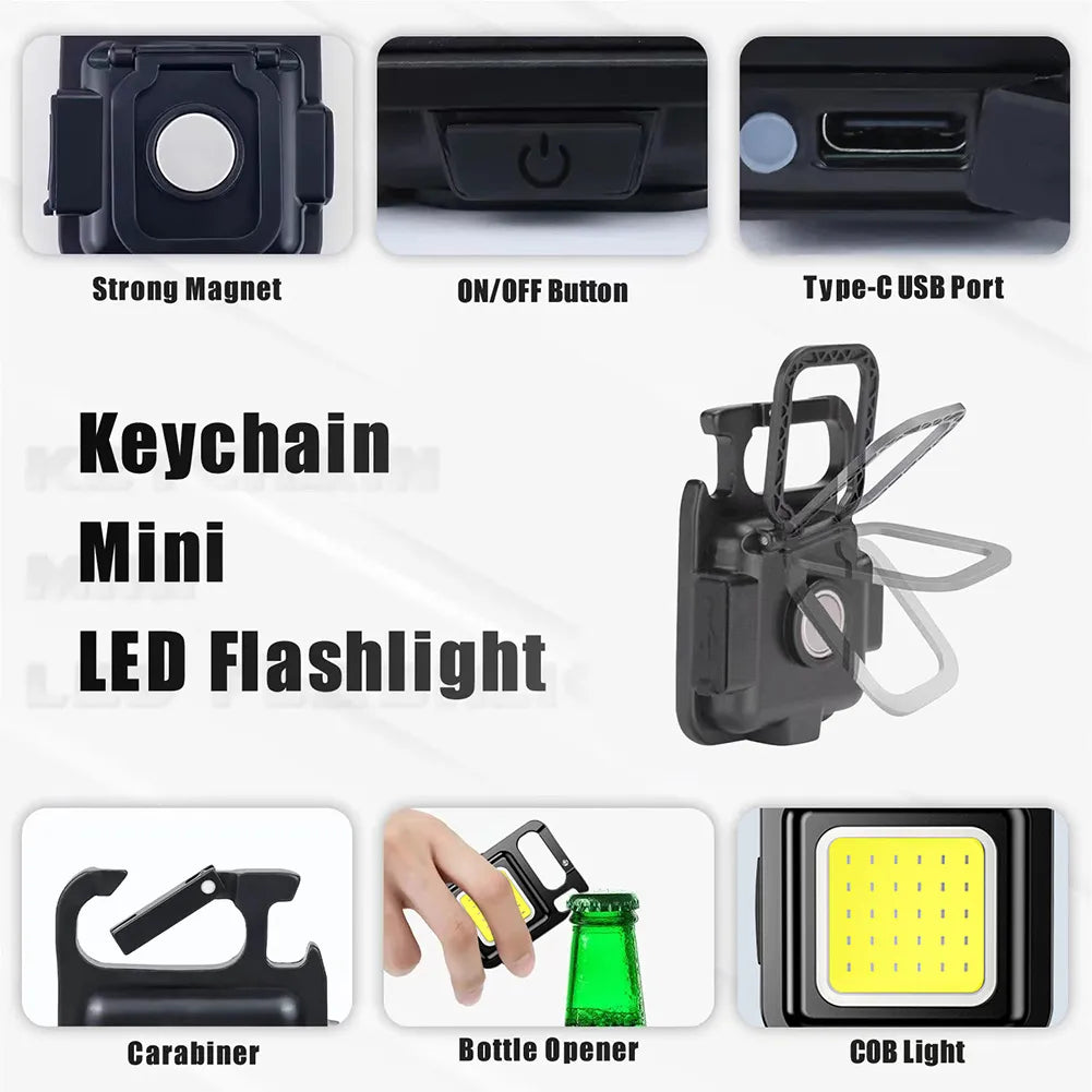 Rechargeable Mini USB Flashlight: Portable Multifunctional Marvel