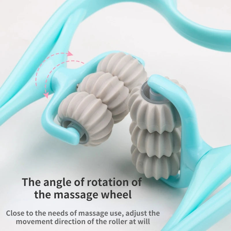 Neck Massager Therapy With Dual Trigger Point Roller